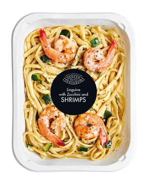 Linguine with Zucchini and shrimps